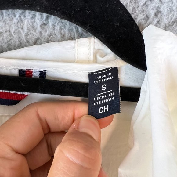 Vintage Tommy Hilfiger 1/4 Zip Pullover Hooded Windbreaker small - Picture 8 of 10